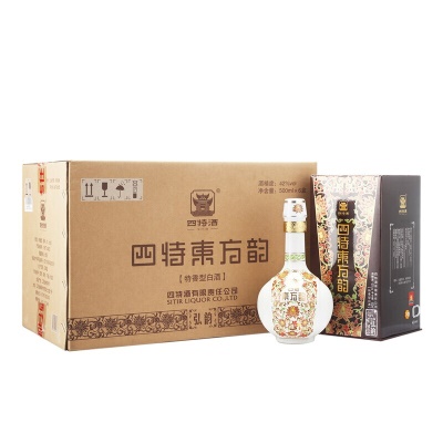 四特 东方韵 弘韵 特香型白酒 42度 500ml