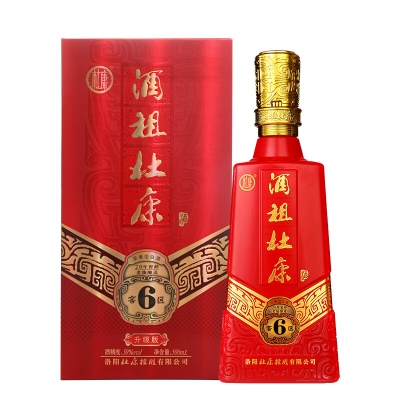 杜康酒祖杜康6窖区升级版浓香型白酒50度500ML*6瓶整箱【礼河南白酒】