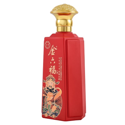 金六福 美福吉祥 50度 500ml*2瓶 礼盒装 浓香型白酒 【婚宴用酒】