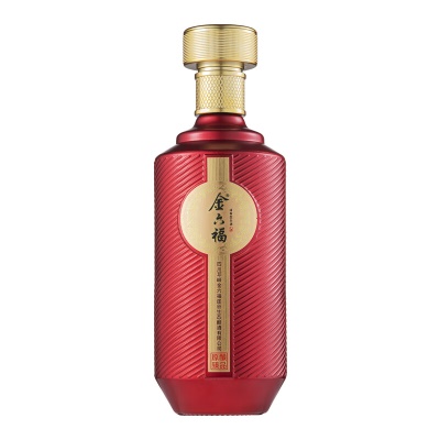 金六福 长寿图中国红 53度 500ml*6瓶 整箱装 清香型白酒【婚宴用酒】