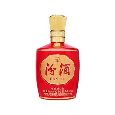 汾酒 杏花村酒 53度 巴拿马 475ml *6瓶 清香型高度白酒 整箱