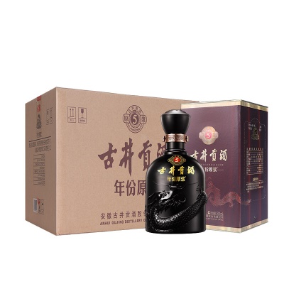 古井贡酒 年份原浆古5 浓香型白酒 45度500ml*6瓶 整箱装