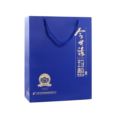 今世缘 白酒 蓝珍酿 浓香型 42度 480ml*6瓶 整箱装 送礼口粮酒（内含3礼品袋）