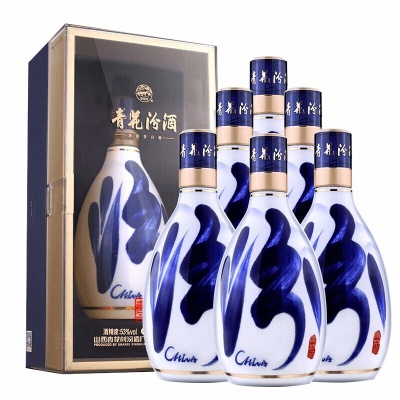 汾酒山西杏花村清香型白酒 【青花汾酒30】53度装500ml*1