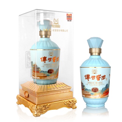 传世窖池雅纯 泸州老窖股份公司出品 浓香型白酒 52度 500ml 单青瓶装