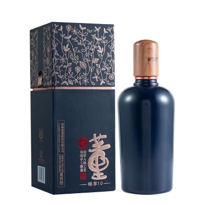 董酒(畅享10)54度500ml*6瓶箱装董香型白酒 董酒畅享10 500ml*1