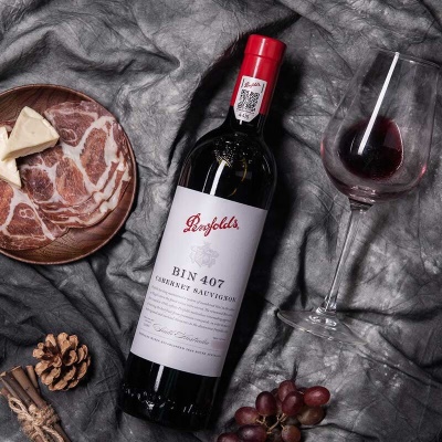 奔富（Penfolds）BIN407赤霞珠干红葡萄酒 官方防伪 商务宴请 750ml 1号会员店