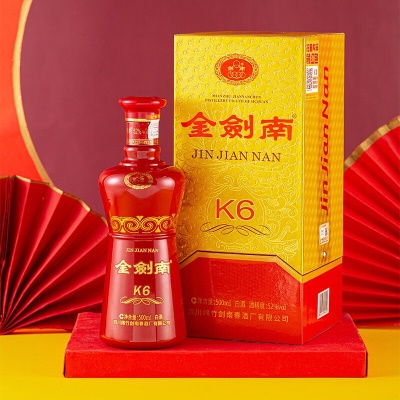 剑南春  金剑南K6 52度 500mL 1瓶 高度白酒宴请送礼