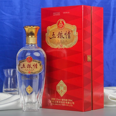 五粮液股份五粮情醇香52度浓香型白酒500ml*6瓶礼盒酒水送礼