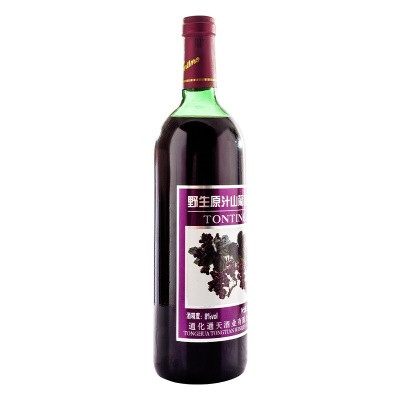 通天葡萄酒 野生原汁山葡萄红酒 8度甜型红酒 吉林通化 720mL*6支