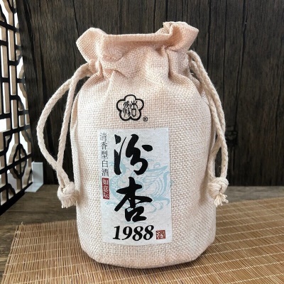 汾杏（fenxing）1988 白酒清香型 475ml白酒整箱装礼盒婚宴送酒商超送礼品酒 53度 475mL 6瓶 （如意坛）