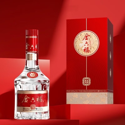 金六福白酒 金六福兼香型白酒整箱 粮食酿造礼盒酒水 聚会宴请送礼佳品 50.8度 500mL 1瓶 金酿壹号