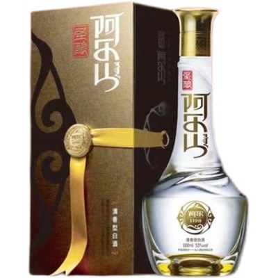 圣酿阿尔山内蒙古名酒阿尔1198酒业 商务白酒53度500ml*6瓶清香型