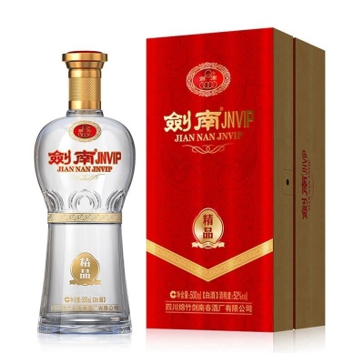 剑南春 剑南JNVIP浓香风味白酒52度500ml婚宴喜酒礼品酒 精品整箱6瓶装