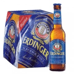 艾丁格（Erdinger）德国进口精酿啤酒小麦西柚果味无醇无酒精啤酒330mL瓶装整箱 12瓶艾丁格无醇啤酒