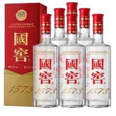 国窖1573 浓香型 高度白酒 52度 500ml*6瓶 整箱 经典装